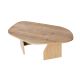 Table basse moderne Jiro L105cm Noir Chêne clair