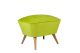 Tabouret Rusdel 57x45cm Tissu Vert brillant