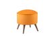 Tabouret ronde Rusdel D45cm Tissu Orange