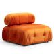 Fauteuil ou module 1 place Nourhane Velours Orange