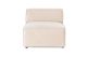 Fauteuil Siges Velours Blanc crème