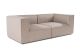 Canapé design 2 places Milasse Lin Beige