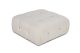 Pouf carré Tendance Nourhane Tissu bouclette Crème