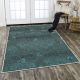 Tapis Moem 160x230cm Velours Motif Victorienne Vert