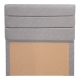 Tête de lit Volka 90cm Velours Gris