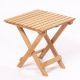 Table basse de jardin Purrault Bois massif clair
