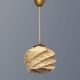 Suspension Reiny D20cm Métal Or et Beige