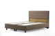 Lit double à sommier relevable Syla 140x200cm Velours Taupe