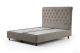 Lit double à sommier relevable Gauto 140x200cm Velours Beige