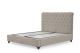 Lit double à sommier relevable Jeson 140x200cm Velours Beige