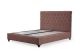 Lit double à sommier relevable Jeson 140x200cm Velours vieux Rose