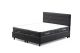 Lit double à sommier relevable Volka Velours Anthracite avec matelas orthopédique 160x200cm à ressort ensachés