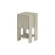 Table de chevet 1 tiroir Stena L30xH55cm Effet travertin beige