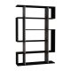 Étagère bibliothèque Kenzia L108cm Moka et Anthracite