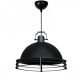 Suspension moderne style industriel vintage Ø30cm Orlanet Noir mat
