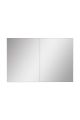Lot de 2 miroirs lumineux Klarra L60xH80cm Bande néon LED Blanc