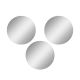 Lot de 3 miroirs adhésifs ronds Sono D30cm Argent