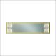 Miroir décoratif Wilma 29,5x120cm Or et Effet marbre Blanc