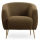 Fauteuil Santorin Tissu bouclette Vert
