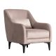 Fauteuil Lamine Velours Beige