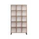 Bibliothèque Elidi L90cm Chêne clair et Blanc