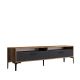 Meuble Tv Varnus L180cm Bois foncé et Anthracite