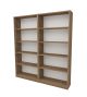 Lot de 2 étagères bibliothèque Rouyer L160 Bois clair
