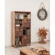 Bibliothèque Casa L80cm Bois Motif Effet planche de bois