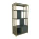 Bibliothèque Kama L60xH120cm Or et Vert