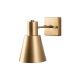 Applique murale 1 lampe style industriel Dunster Métal Or