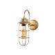 Applique murale 1 lampe style industriel Tergony Métal Or