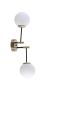 Applique murale 2 ampoules épurés Artis D70cm Métal Blanc