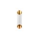 Applique murale 2 ampoules Rumble 30cm Métal Blanc et Or