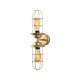 Applique murale 2 lampes style industriel Tergony Métal Or
