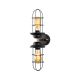 Applique murale 2 lampes style industriel Tergony Métal Noir