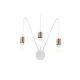 Applique murale 3 ampoules Coeptus Métal Blanc