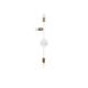 Applique murale 3 lampes rameau droit Columnae Métal Blanc