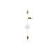 Applique murale 3 lampes rameau gauche Columnae Métal Blanc