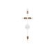 Applique murale 4 ampoules en croix Columnae Métal Blanc