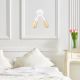 Applique murale Ariadna 2 lampes Métal Blanc