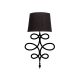 Applique murale boucles Holbeck Tissu et Métal Noir