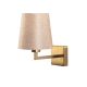 Applique murale classique Norbury Métal Or et Tissu Beige