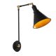Applique murale cône bras articulé Capra 56cm Métal Noir