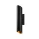 Applique murale coupe diagonale Echo 40cm Métal Noir et Or