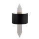 Applique murale design baguettes réflecteur arqué Solaris 22x75cm Métal Noir et Argent