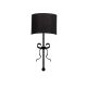 Applique murale nœud Ascot Tissu et Métal Noir