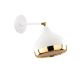 Applique murale orientable Ballymena Métal Blanc et Or