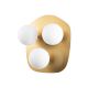 Applique murale Taly H45cm Verre Blanc et Métal Or