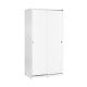 Armoire 2 portes coulissantes Rongy L94cm Blanc