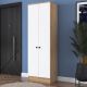 Armoire 2 portes Virro L59,8cm Bois et Blanc